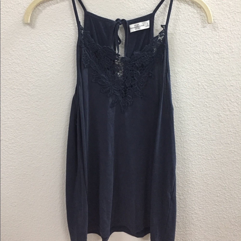 A&F navy blue shirt